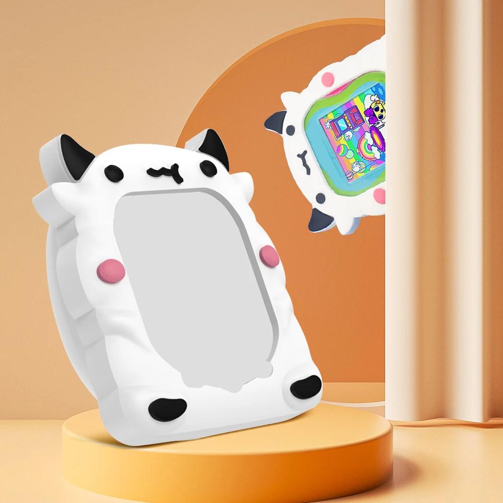 Capa Protetora de Silicone Fofa para Máquina de Bichinho Virtual Tamagotchi Uni 2025 com Cordão de Dedo Capa Macia Anti-Arranhões