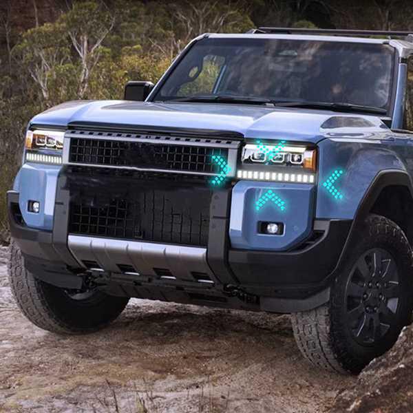1 Paar dreifarbige Tagfahrlichter für 2024 Toyota Land Cruiser Prado 250