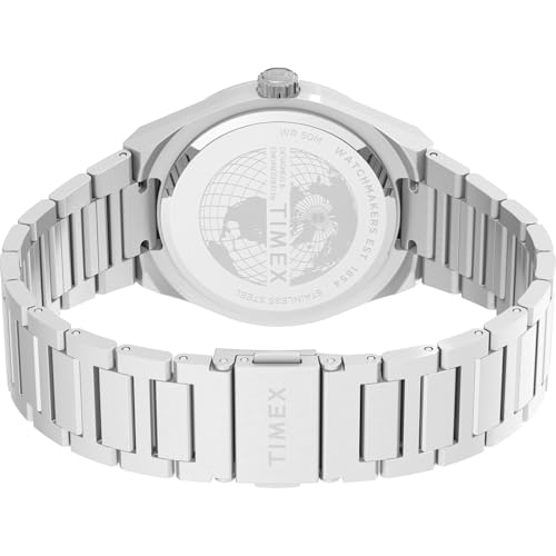 TIMEX Q Timex TW2Y35200 Unisex Watch, Quartz Movement, 5 ATM Water Resistance, Mineral Glass, Blue Dial, Stainless Steel [Parallel Import]