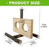 Multifunctional Wooden Parrots Stand Wooden Bird Perches Stand Playstand Parrots Toy for Avians Enrichment