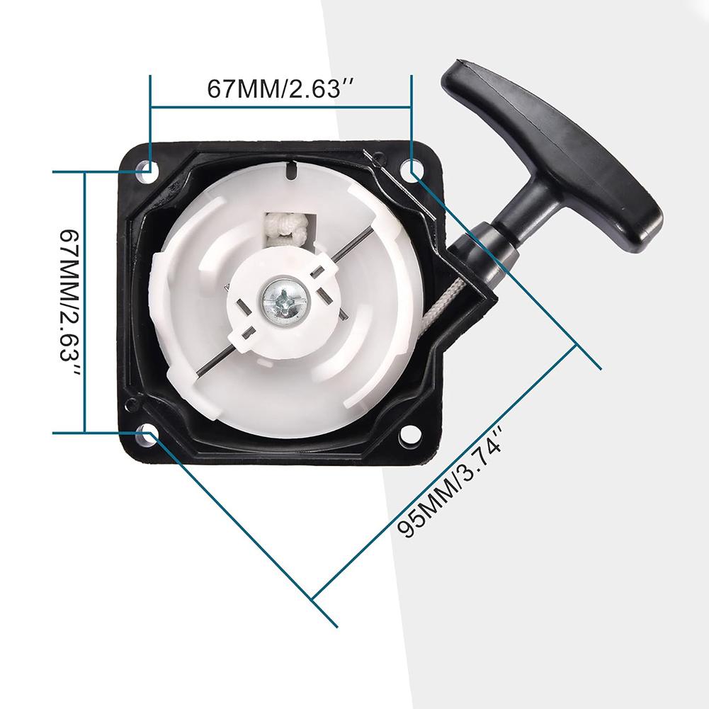 Recoil Pull Starter Pull Start Lawn Mower Recoil Starter Part For CG430 CG520 Lawn Mower Parts Garden Power Equipment Accessorie