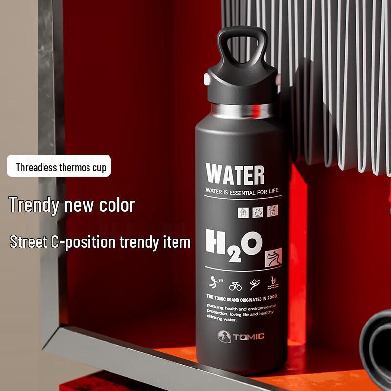 Temeike 600ml 316L Stainless Steel One-Hand Open Insulated Bottle