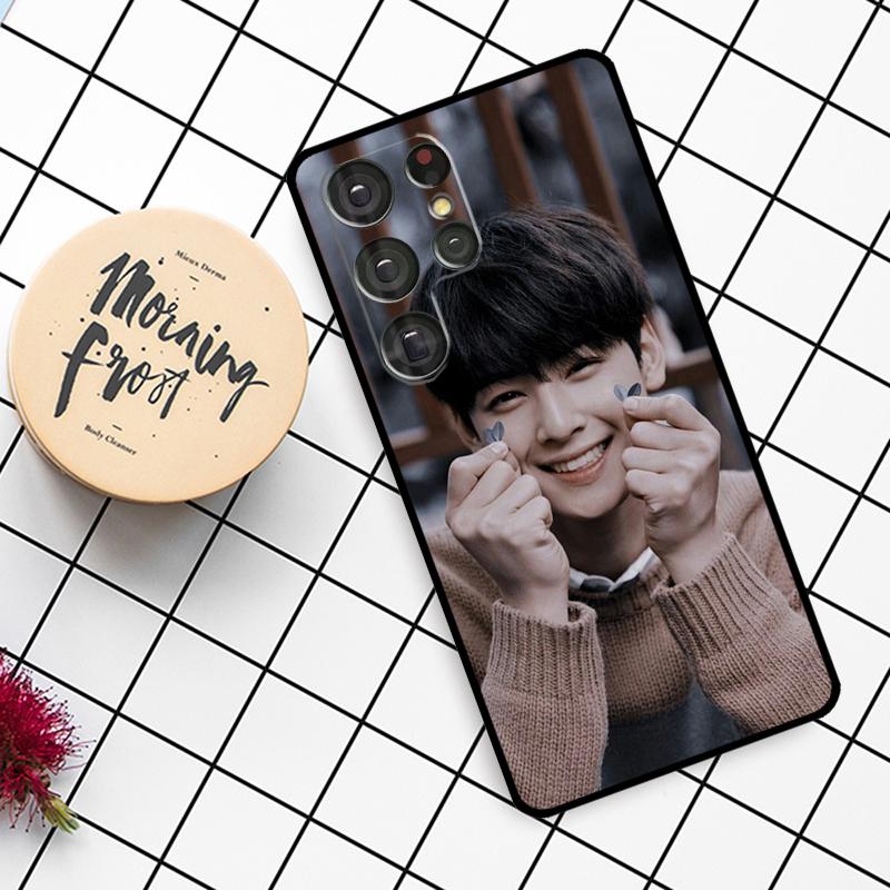 Cha EunWoo Eun Woo Case For Samsung Galaxy S24 FE S20 FE S21 S22 S23 S24 S25 Ultra S9 S10 S25 Plus Phone Cover