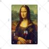 Vintage Mona Lisa Metal Tin Sign Retro Wall Art Home Decor Bar Pub Man Cave Gift
