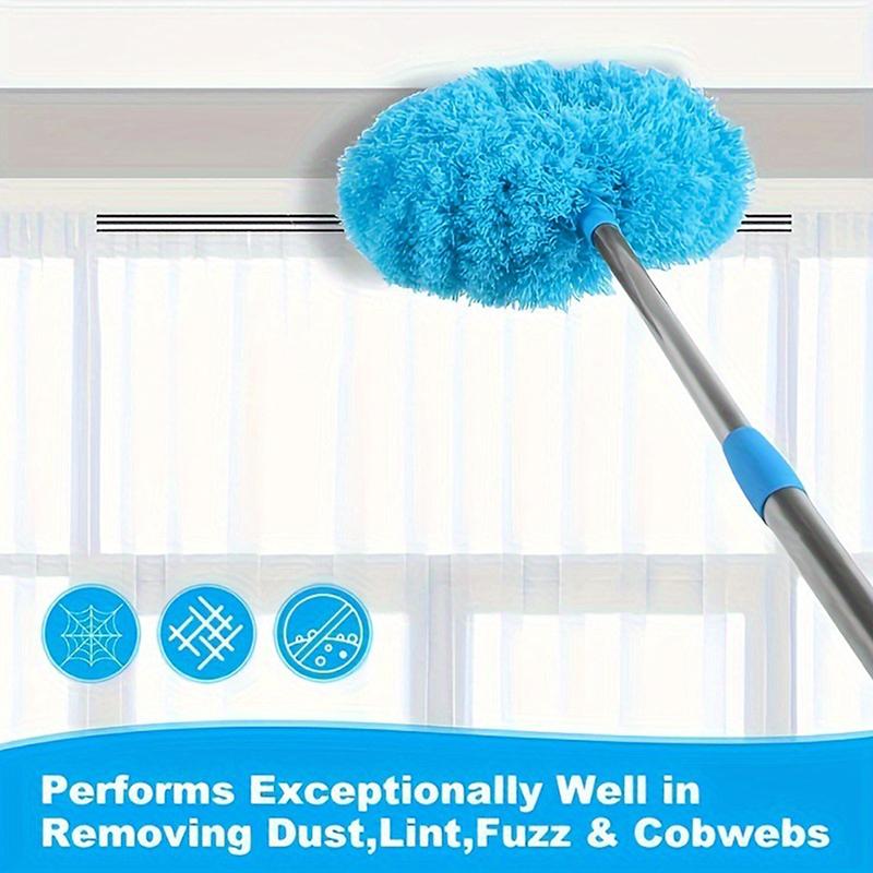texture Long Handled Dust Locking Reusable And Microfiber Ceiling Fan Duster Extends Up ToCleaner Brush For Effortless Cleaning