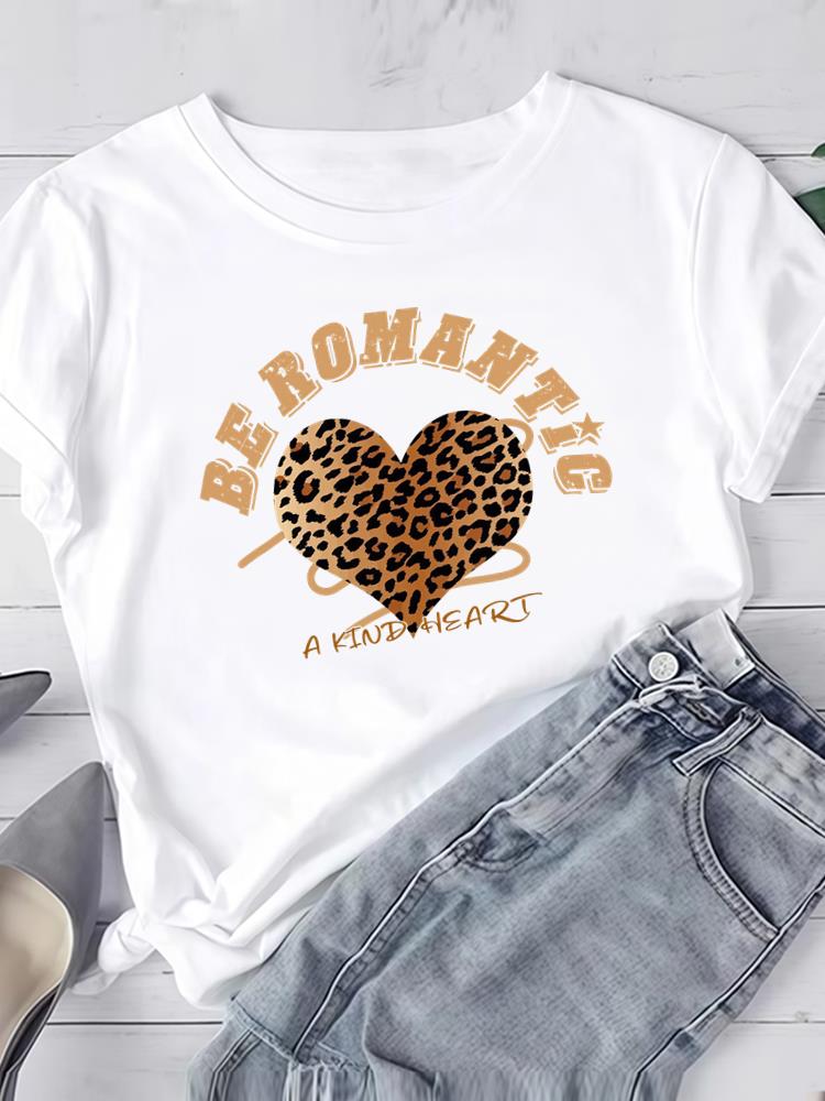 

(Азіатський розмір) Одяг Футболка Жіноча Мода квітка квітковий милий Футболка Топ Жінка Принт Жіноча Короткий рукав Графічні футболки S