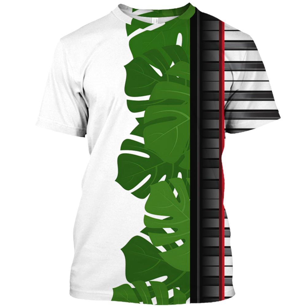 Piano Notes 3D Tricou pentru bărbați, cu uscare rapidă, la modă de vară, ocazional, pentru bărbați, cu mânecă scurtă, unisex, pentru femei, tricou Top