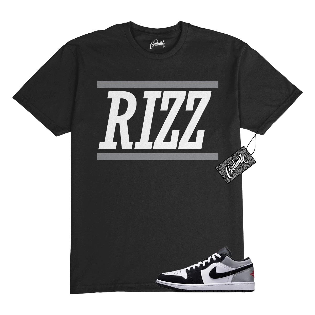 

1 Black Matte Silver White Fire Red T Shirt Match RIZZ 4XL