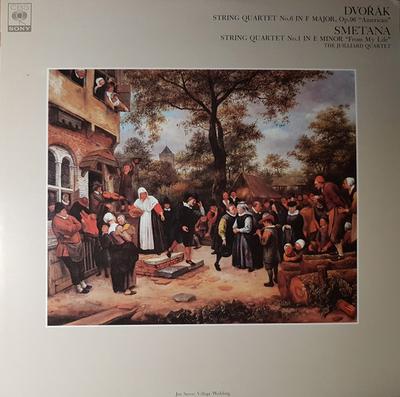 LP Record JUILLIARD QUARTET  Dvorak Smetana Quartet In F Major FCCA486 CBS SONY Japan Classical Used