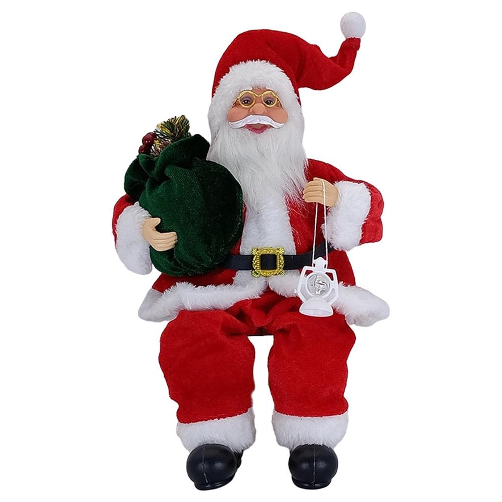 Pluszowa Lalka Mikołaja Krasnal Pluszowy Ruchomy Gnome Noworoczny Ozdoba Choinki Dekoracja do Biura Choinka Boże Narodzenie Dom Świąteczny Dzieci