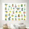 Boho Tapestry Wall Hanging Desert Cactus Plant Nature Aesthetic Room Decor Dorm Wall Art Hippie Home Textile Festival Gift Large