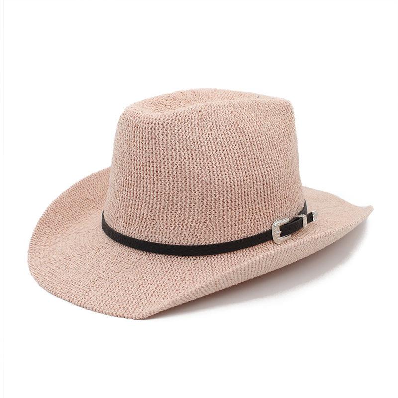 Panama Straw Hat Women'S Casual Versatile Wide Brim Straw Hat Men'S Top Hat Sun Hat