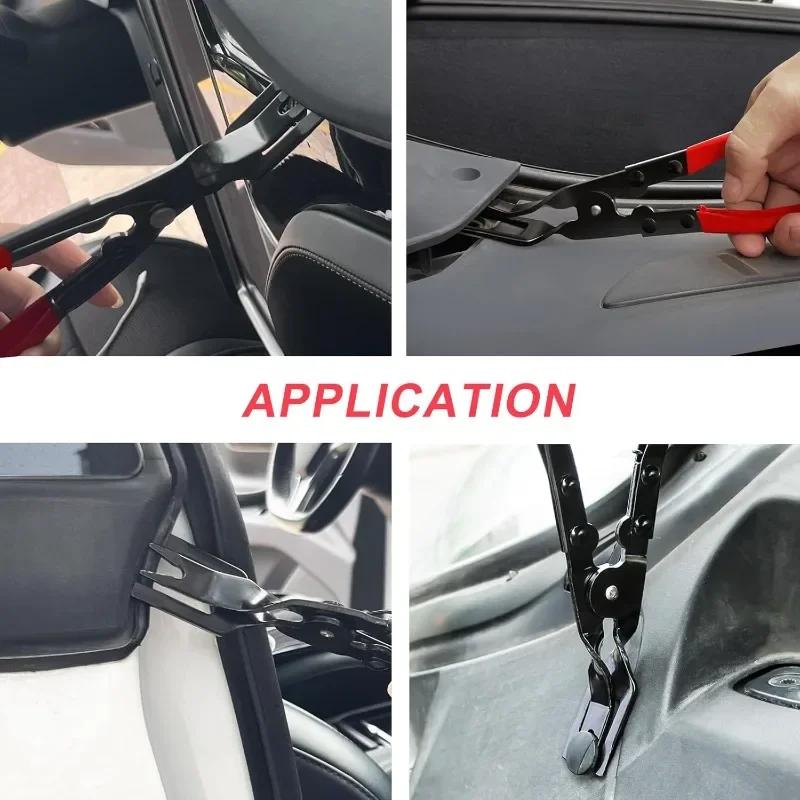 1-11PCS Car Clip Pliers Tool Panel Clip Pliers Set Fastener Remover Auto Retainer Clip Trim Rivet Removal Tool Auto Door Car Uph
