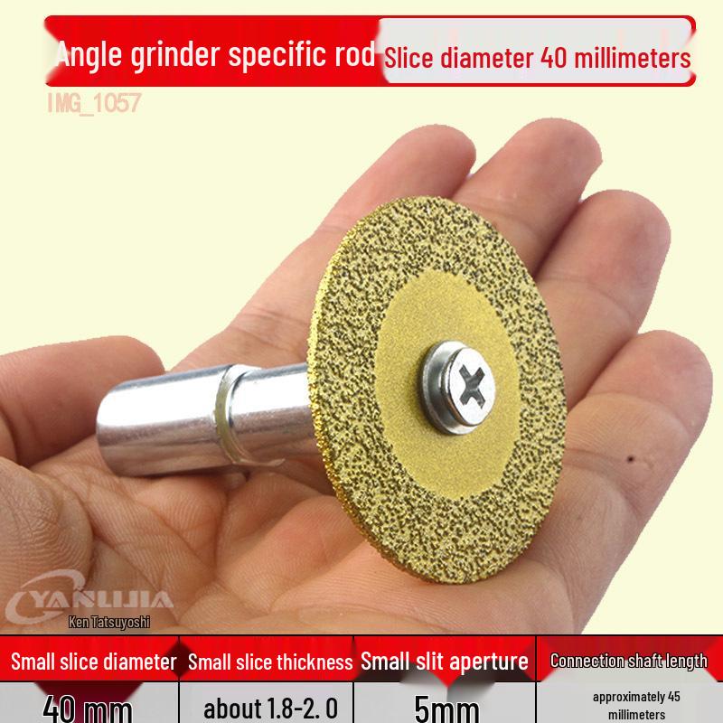 Diamond Cutting & Grinding Disc Set for Electric Drills: Small Saw Blade for Tile, Grout, Stone, and Carving.