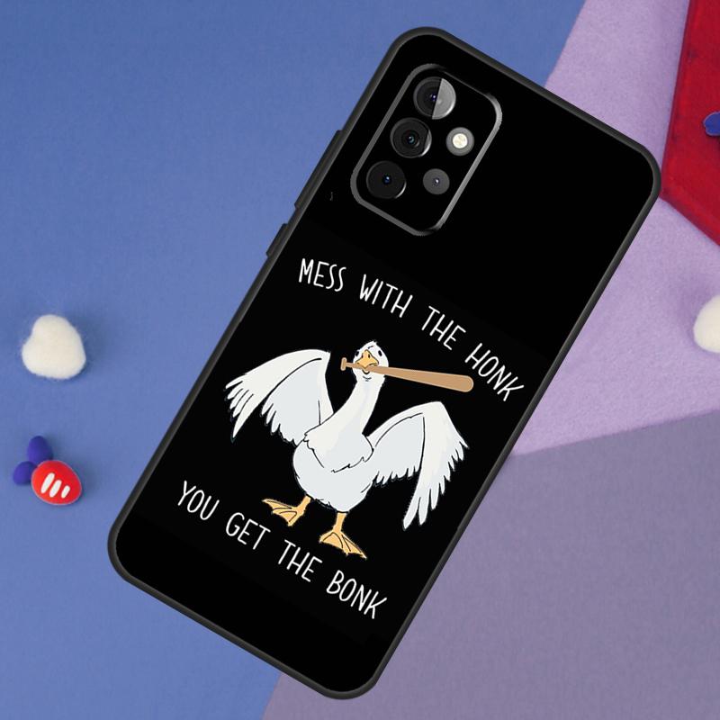 Duck Goose Honk Bonk Funny Meme Case For Samsung Galaxy A52 A53 A33 A13 A34 A54 A14 A35 A55 A15 A56 A36 A26 A16 A06 A22 A32