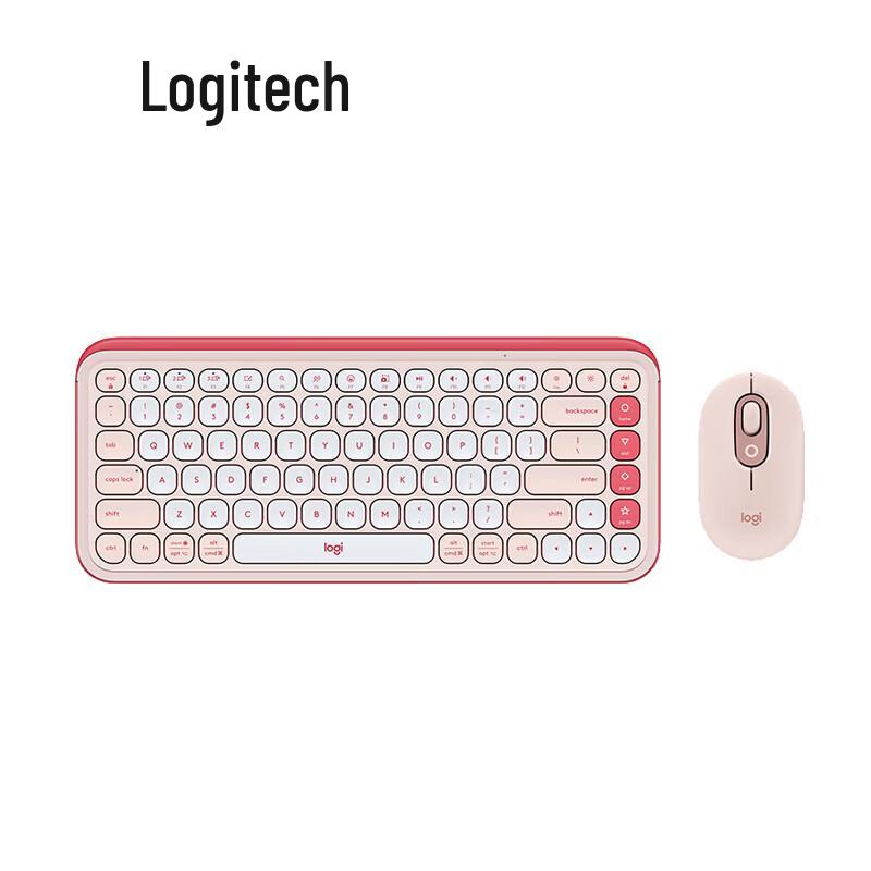 Logitech POP ICON COMBO Wireless Keyboard and Mouse Set