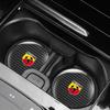 HFYJW1 2 Stück Kohlefaser Auto-Getränkeuntersetzer Anti-Rutsch-Matte Wasserbecher Getränke-Matte Für Fiat Abarth 500 500L 500X 500C Sicherheitsgurt