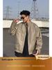 Men's Trendy PU Leather Motorcycle Jacket - Cool Half-High Collar, Casual Spring/Autumn Style