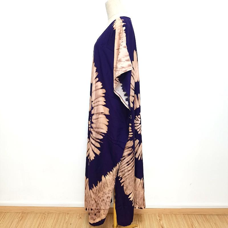 2022 European & American Beach Cover-up: Printed Long Robe & Bikini Sun Protection Dress