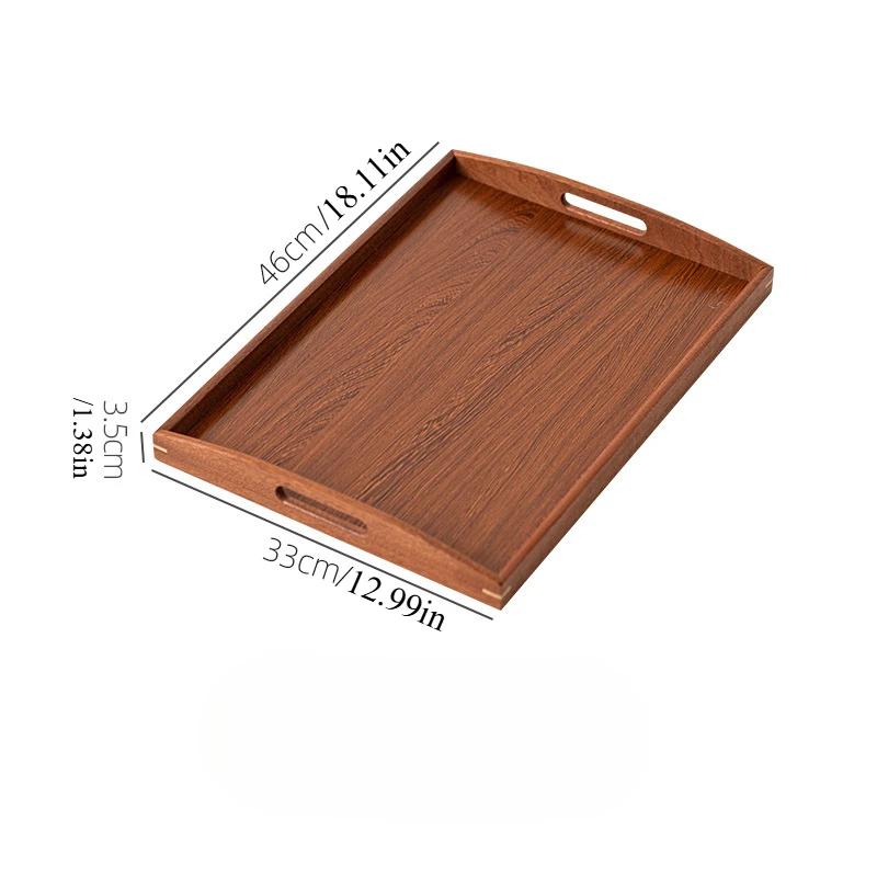 Rectangular Wooden Trays Bamboo Tea Tray Fruit Snack Coffee Breakfast Serving Trays Food Plate Platter Kitchen