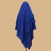 New Poka Khimar Hijab 3 Layer Ramdan Eid Prayer Garment Plain Muslim Long Headcarf Hijabs for Woman Islamic Saudi Turkey Niqab