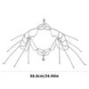 Stylish Alloy Rhinestones Shoulder Necklace Sturdy Fringe Design Perfect For Casual Evening Outfits