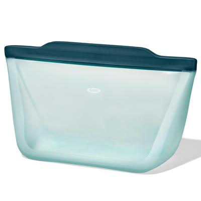 Silicone Stand 29 X 17 X Food and Freezer Lagoon Bag, Large, 10.5 Cm, Storage, Reusable, Microwave, Dishwasher, Safe, Gusseted, Blue,