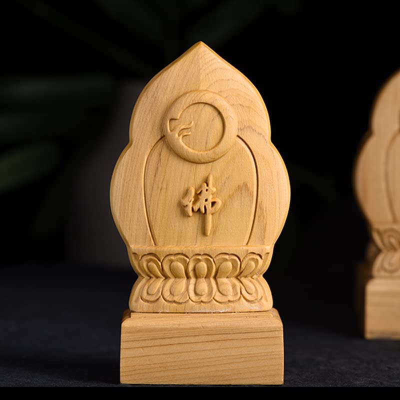 Diese geschnitzte hölzerne Buddha-Statue des tausendarmigen Kannon-Bodhisattva ist aus natürlicher Klippeneiche gefertigt.. Es kann als buddhistischer Altar verwendet werden