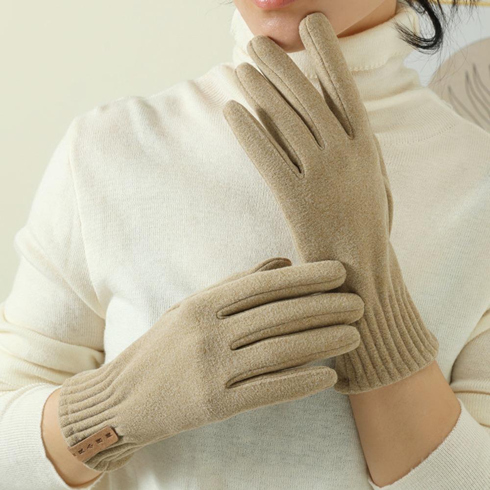 Touchable Screen Touch Screen Gloves Warm Driving Mittens New Full Finger Gloves  Outdoor Sports