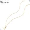 Bamoer 925 Silver White Opal Sun Pendant Necklace Apollo Chain Necklaces for Women Birthday Gift Jewelry