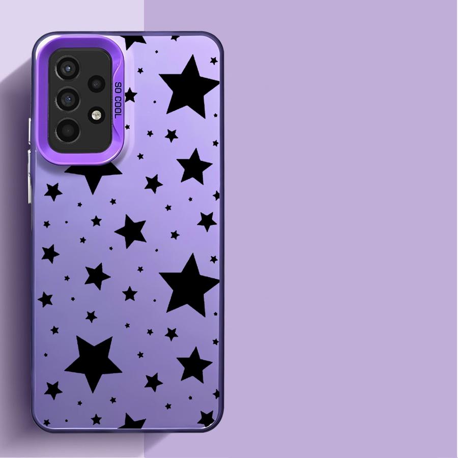 Five Pointed Star Phone Case for Samsung Galaxy A14 A13 A15 A23 4G A34 A33 A53 A24 A54 A35 A55 5G A11 A12 Capa Cover