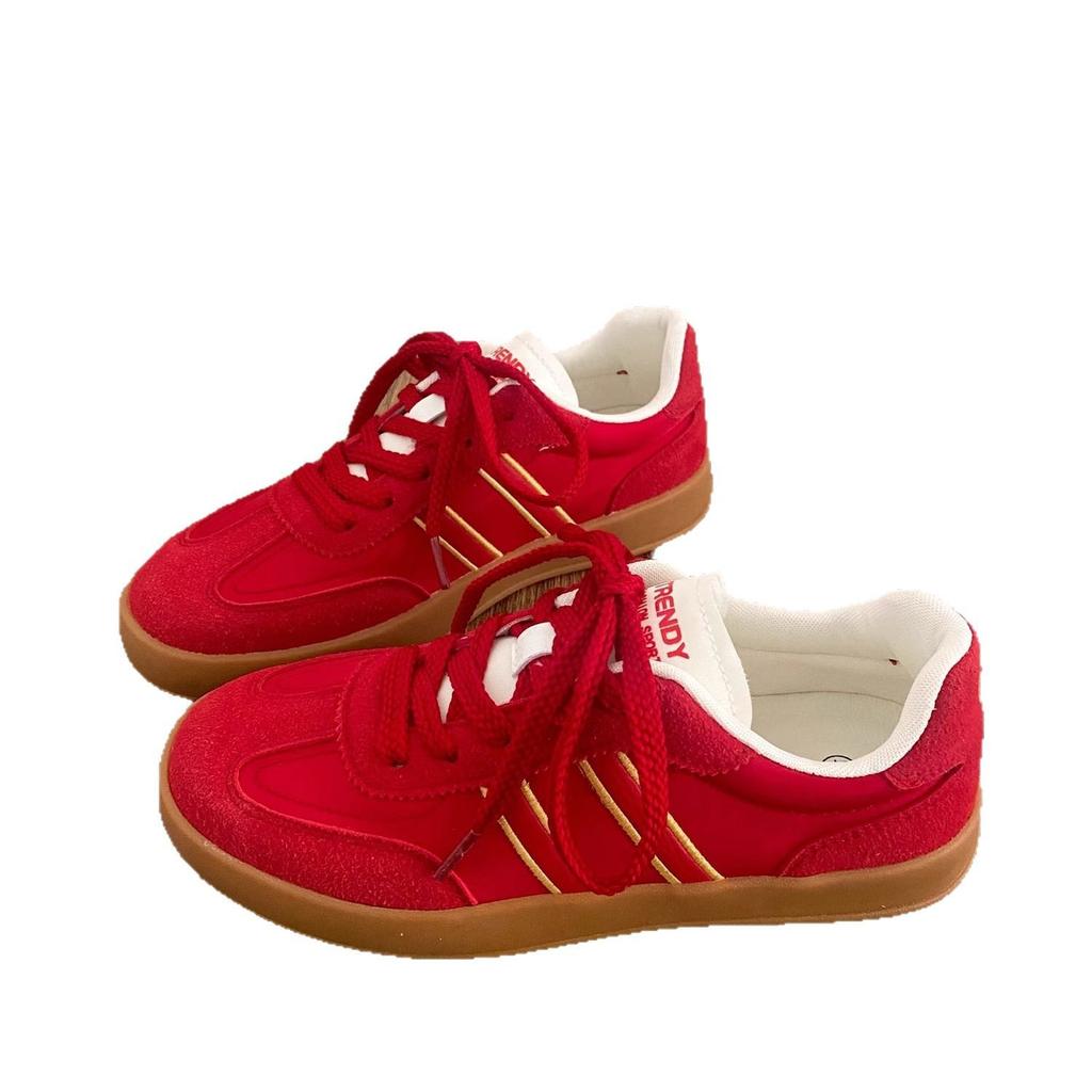 Shoes Retro German Training Board Shoes Women's 2025 Spring New Soft-soled Forrest Gump Women's Shoes Lightweight Sports and Leisure Shoes