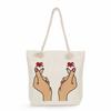 Leopard Print Letters Print Thick Rope Single-shoulder Beach Bag 7295