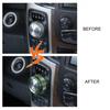 Gear Shift Switch Button Knob Cover Trim Ring For Dodge Ram 1500 2013-2017 Green