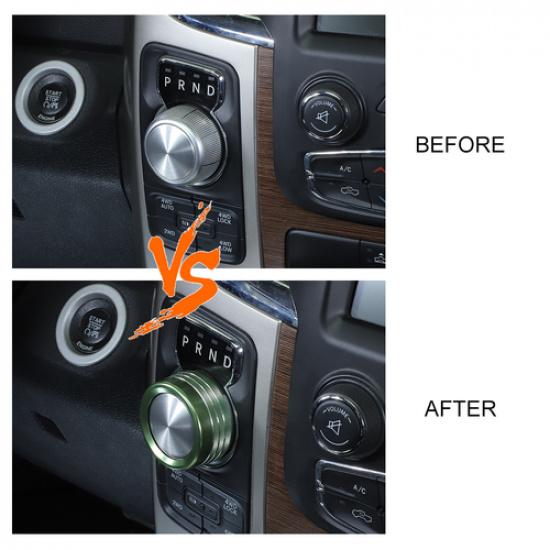 Gear Shift Switch Button Knob Cover Trim Ring For Dodge Ram 1500 2013-2017 Green