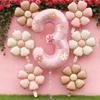Large 0-9 Number Balloons 32inch Daisy Balloons Set  Birthday Party Decorations Supplies
