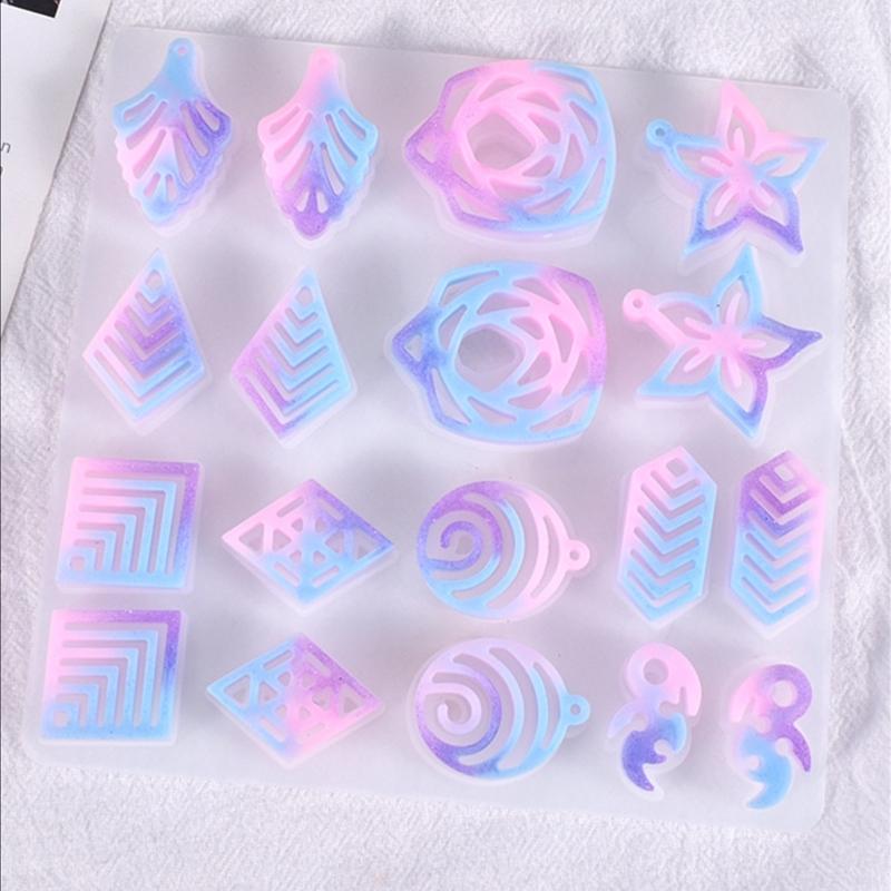 Leaves-shaped Earring Combination Earring Mold Epoxy Resin Jewelry Mold Resin Casting Pendant Mold Suitable