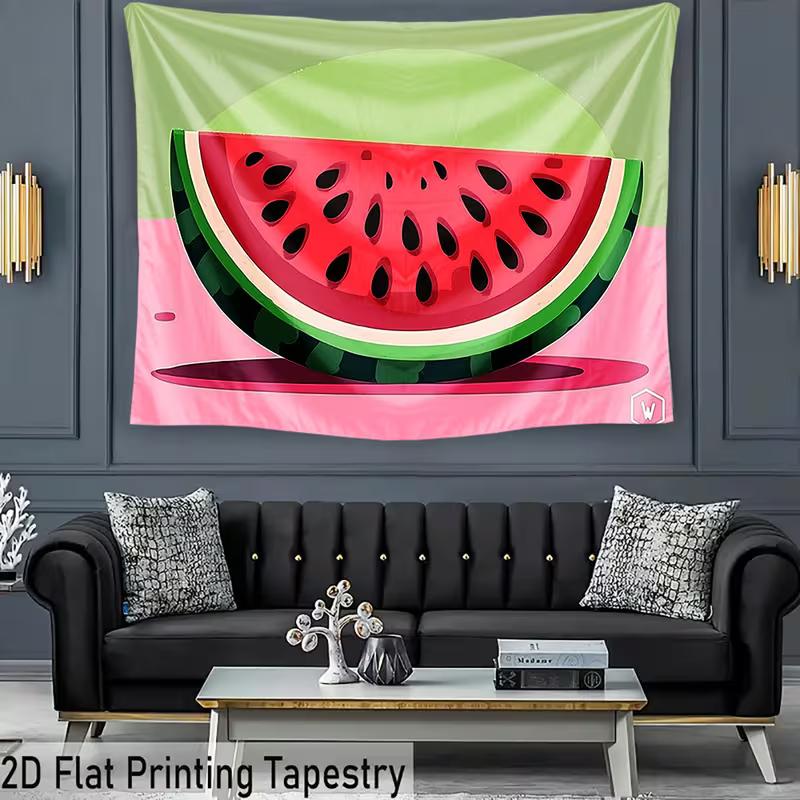 2D Large Watermelon Slice Backdrop for Kids Summer Birthday