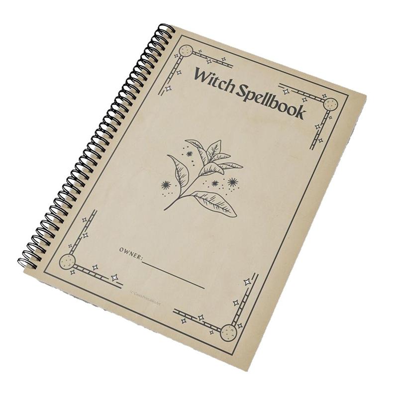 Witch Spellbook Planner - Adhd-Friendly Astrology Guide For Witches, Magical Practices Organizer With Astrology Chart хаки