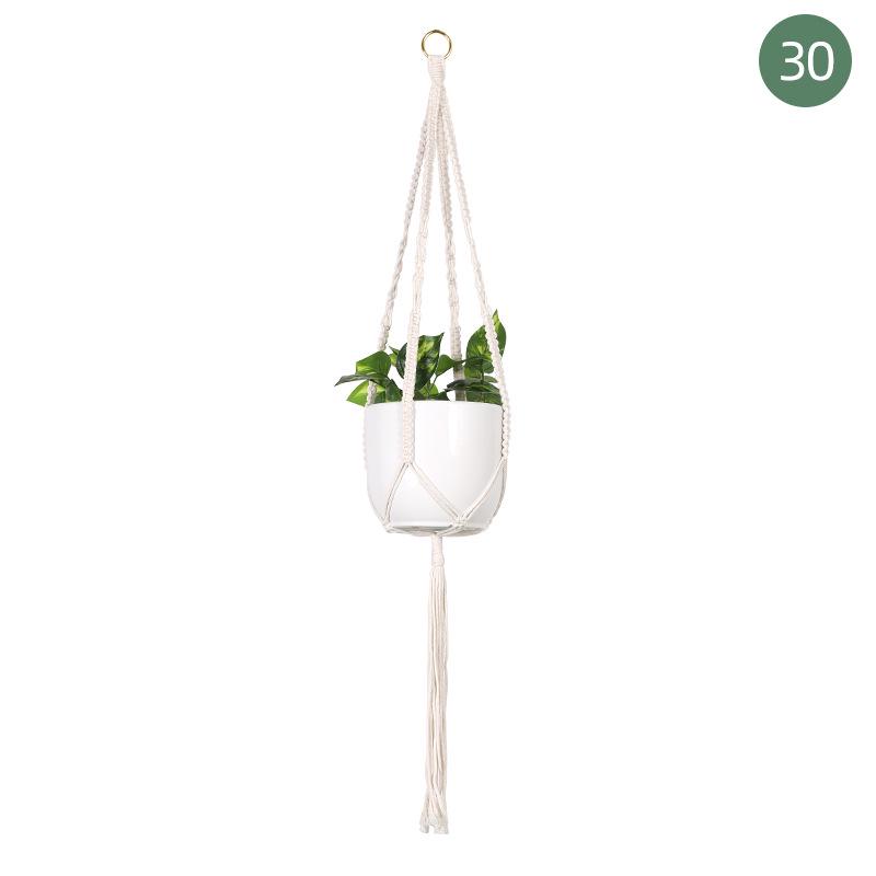 Creative Woven Cotton Plant Hanging Basket Set
