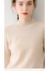 Lekasha Women's Cashmere Half-High Collar Warm Layer Top