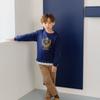  Olivan  School Symbol Sweatshirt Top And Bottom  Navy 