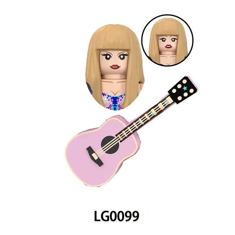 CY134 LG1015 WM989 Singer Building Blocks Jobs Assemble Bricks Cute Action Toy Figures Small Dolls Gifts For Children Kids