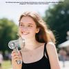 Diamond Design Handheld Mini Fan Digital Display High Speed Personal Cooling Fan Portable Outdoor Mini Fan for Summer Travel