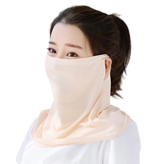 Damen Mode Mund-Nackenabdeckung Anti-UV Staubdicht Atmungsaktiv Outdoor Gesichtsschutz