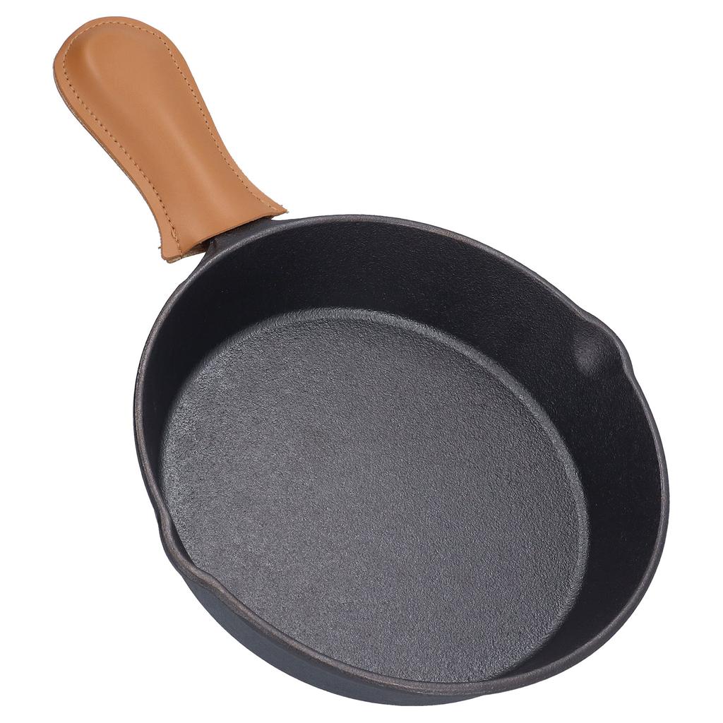 Cast Iron Skillets Healthy Easily Clean Wear Resistant Drop Proof Cast Iron Pan with Handle Cover Fo