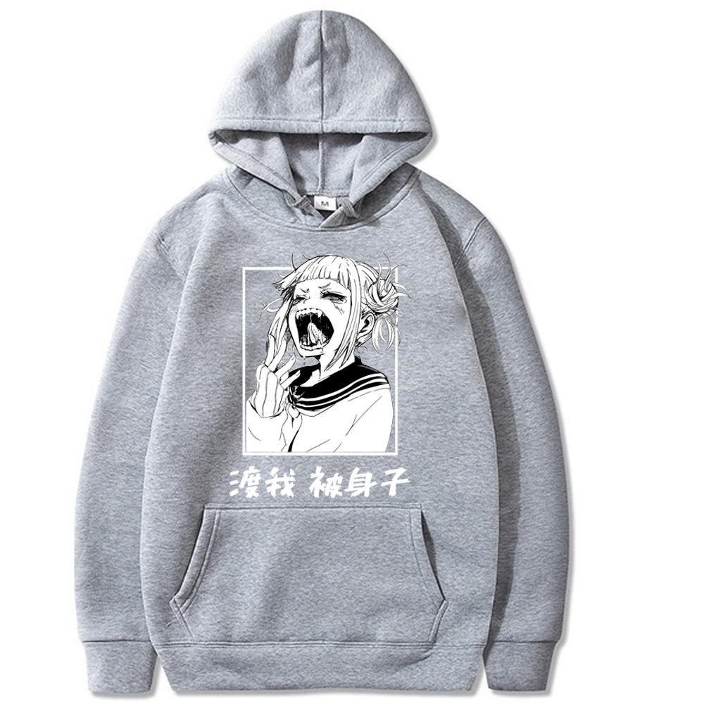 Sugoi Himiko Anime Graphic Harajuku Casual Fashion Sweatshirt Hip Hop Unisex Autumn Winter Fleece Streetwear Hoodie