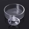  Shrimp Feeding Dish with Sucker Glass Bowls Round Tray Aquarium Fish Feeder
