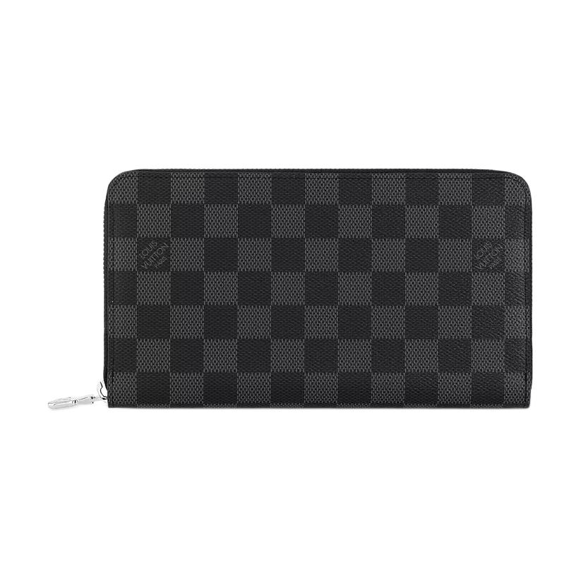 

Гаманець Louis Vuitton Damier Graphite на блискавці з покриттям з полотна та шкіри Чоловічий гаманець Графітово-сірий N60111 Gift Set(Basic Set+Box+Shopping Bag)