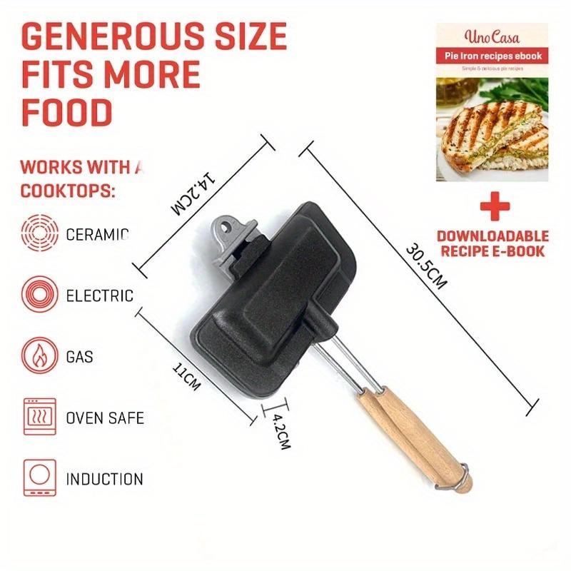 Oboustranná sendvičová pánev Nepřilnavá skládací grilovací pánev na toasty Snídaňový stroj na výrobu palačinek